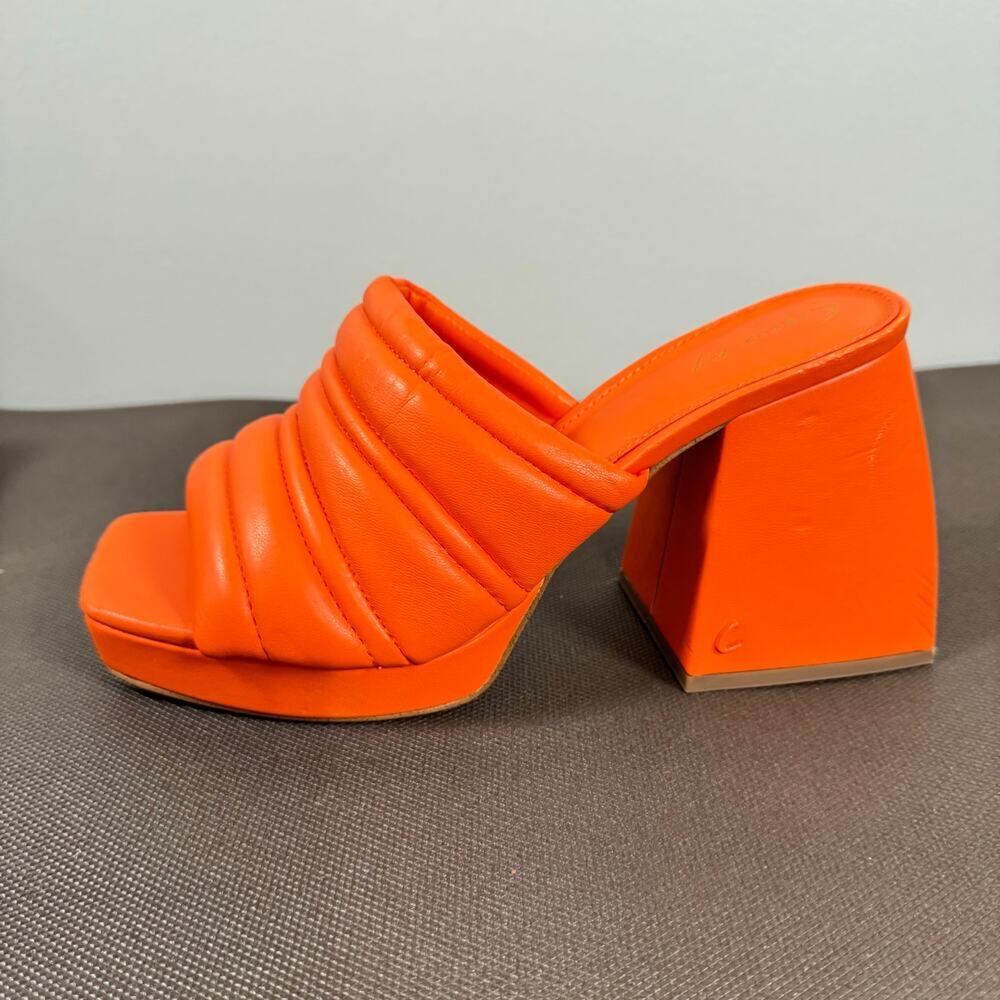Circus By Sam Edelman Marlie Platform Sandals Womens Shoes Size 8 Bright Orange